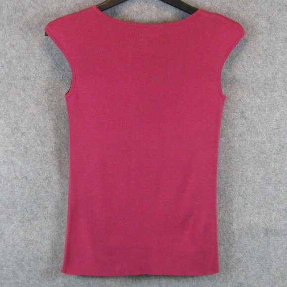 Coldwater Creek Silk Blend Shell Top XS Fuchsia NWT - Picture 3 of 4
